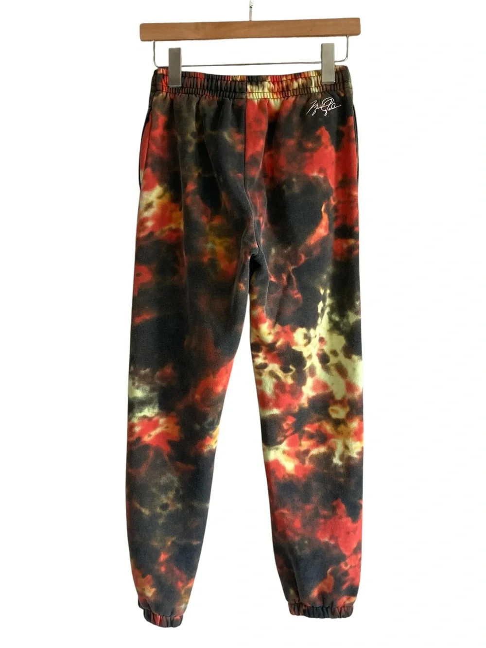 Jordan Smoke Orange Black Tie-Dye Kids Crewneck Sweatshirt & Joggers Set